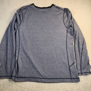 Lululemon XL Mens Long Sleeve Shirt Blue Gray Athletic Running Top